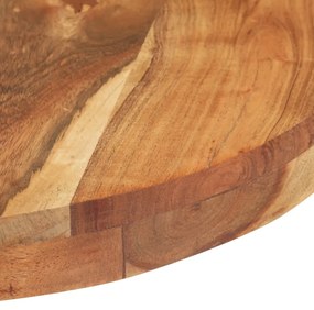 Mesa de bar redonda Ø60x110 cm madeira de acácia maciça
