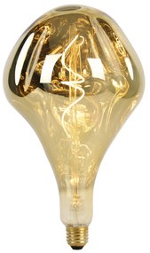 Lâmpada LED regulável E27 G165 espelho dourado 6W 100lm 1800K