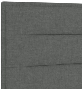 Cabeceira Design Linhas Cinza Escuro 80 cm Tecido