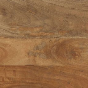 Móvel de TV 80x33x46 cm madeira de mangueira maciça castanho