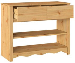 Mesa de Consola vidaXL "DRAMMEN" 89,5x37x73 cm Madeira Sólida de Pinhe