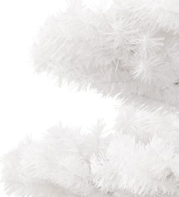 Árvore de Natal rotativa pré-iluminada + vaso PVC 120 cm branco