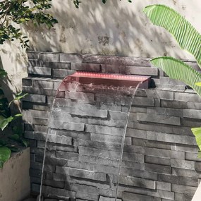 Cascata com luzes LED RGB 60 cm acrílico