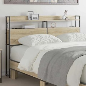 vidaXL Cabeceira de armazenamento Carvalho Sonoma 120 cm