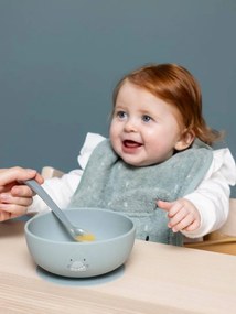 Lote de 3 colheres de alimentação TRIXIE para bebé azul