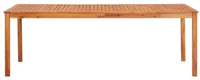 7 pcs conjunto de jantar p/ jardim c/ almofadões acácia maciça