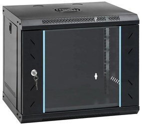 vidaXL Armário de Rede com armazenamento Preto 53 x 45 x 45 cm Aço