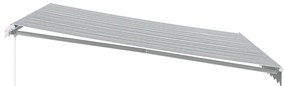 Toldo retrátil manual 400x350 cm antracite e branco