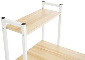 Secretária com prateleiras laterais Poe 120 x 111 x 44 cm Cor de Madeira