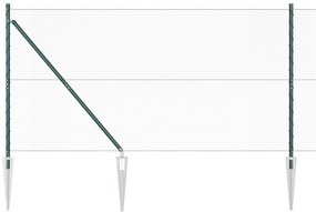 Cerca Hexagonal vidaXL Verde 1,2x100 m Aço