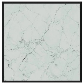 Mesa de centro 80x80x35 cm vidro temperado branco