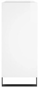 Armário p/ discos 84,5x38x89 cm deriv. madeira branco brilhante