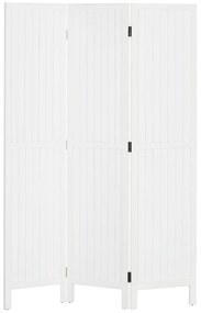 HOMCOM Biombo 3 Painéis Separador de Ambientes Dobrável 120x1,8x170 cm