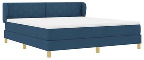 Cama Box com Colchão vidaXL - Azul, 180x200 cm, Tecido