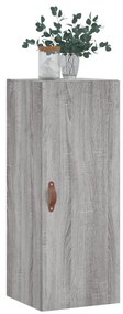 Armário de parede 34,5x34x90 cm cinzento sonoma