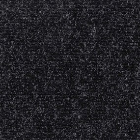 Tapetes de escada adesivos 30 pcs 76x20 cm retangular preto
