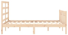 Cama sem colchão 120x200 cm madeira de pinho maciça
