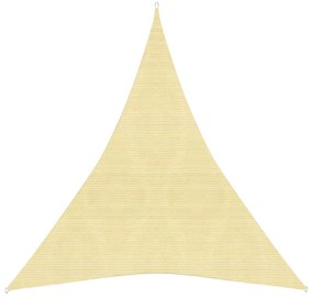 311153 vidaXL Para-sol estilo vela 160 g/m² 5x6x6 m PEAD bege