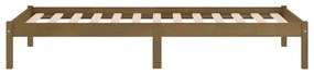 Estrutura de cama 100x200 cm pinho maciço castanho mel