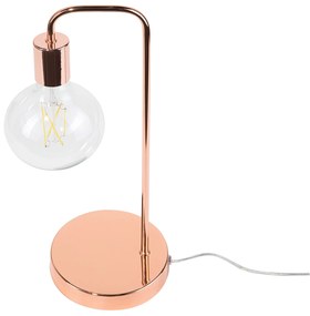 Candeeiro de mesa em metal cor de cobre SAVENA Beliani