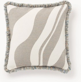 Capa de almofada em jacquard com franjas Rui