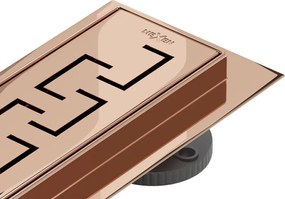 Mexen Flat 360° M15 ralo de linha rotativo 100 cm, ouro rosa - 1624100-40