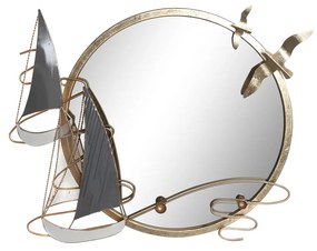 Espelho de Parede Dkd Home Decor Dourado Metal (64 X 5 X 54 cm)