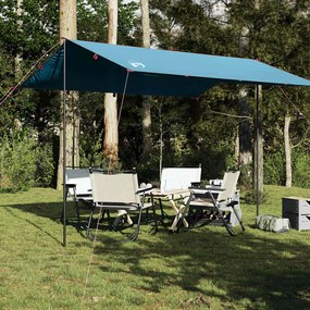 Lona de campismo 360x294 cm impermeável azul