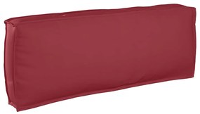vidaXL Almofada de Encosto Bordô 120x40x12 cm, Tecido Oxford