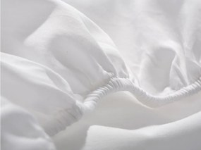 lençol de baixo ajustável 150x200 + 30 cm - Lençol capa cama 150 - Lençol branco algodão percal: cama 150cm / 150 x 200 + 30 cm