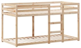 Beliche com telhado 80x200 cm madeira de pinho maciça