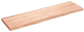 vidaXL Prateleira de parede 180x50x(2-6) cm carvalho tratado castanho