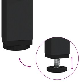 Cabeceira de armazenamento Carvalho fumado 90 cm