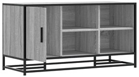 Banco para calçado sonoma 100x40x53,5 cm madeira metal cinzento