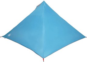 Tenda familiar tipi para 7 pessoas impermeável azul
