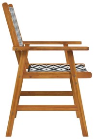 Cadeiras de jardim 4 pcs madeira de acácia maciça