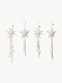 Organic Cotton Fabric Tree Pendants Vela, Set of 4