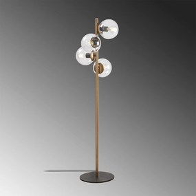 Candeeiro de Pé Faze – Dourado – 32 x 32 cm