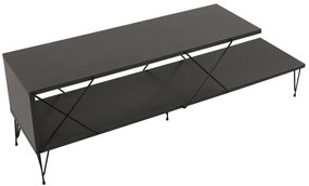 Móvel TV Street – Antracite – 120x40x30 cm