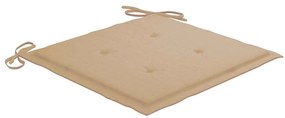 Cadeiras de exterior dobráveis c/ almofadões 8pcs acácia maciça