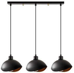 Candeeiro de Teto Sivani – Preto – 75 x 15 cm