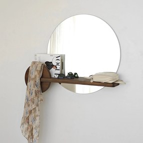 Espelho Points – Nogueira – 83 cm x 70 cm