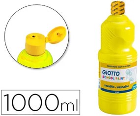 Guache Escolar Lavavel Giotto 1000 ml Amarelo