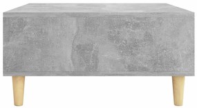 Mesa de centro 60x60x30 cm derivados de madeira cinza cimento