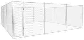 Canil de exterior em aço galvanizado 570x570x185 cm