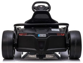 Kart elétrico DRIFT-CAR 24V, rodas lisas Drift, motor 2 x 350W, modo Drift a 13 km/h, bateria 24V, construção sólida Vermelho