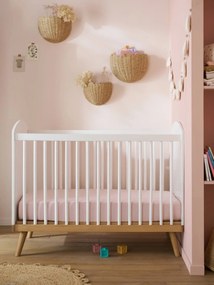 Cama de grades para bebé, TEMA CONFETES branco