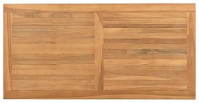 Mesa de centro Castanho 110 x 55 x 45 cm Madeira de teca sólida