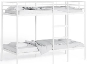 Beliche sem colchão 75x190 cm aço branco