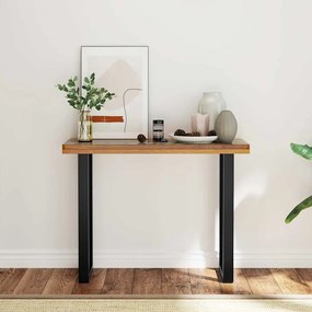 Mesa consola em teca 100x35x75 cm